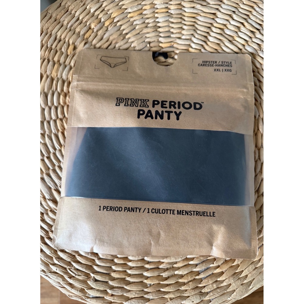 Victorias Secret PINK Period Panty Hipster Black XXL New